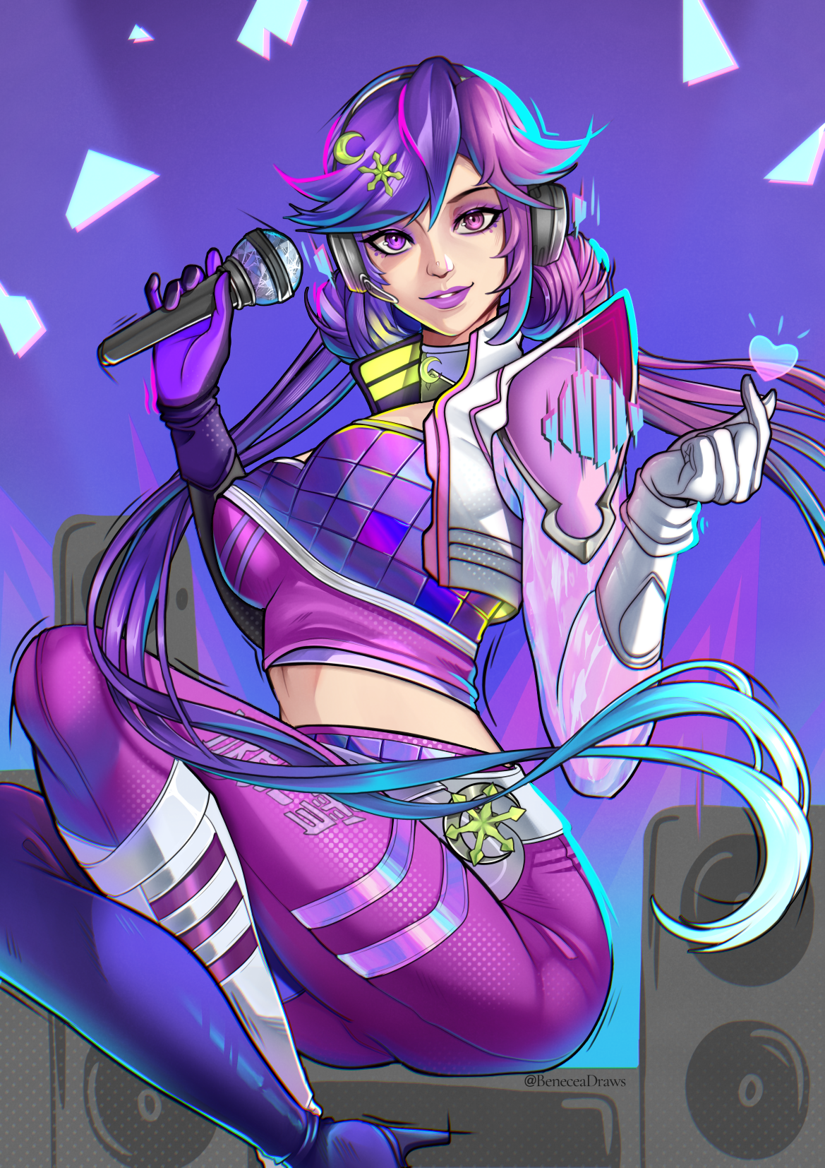 Luna Snow Print