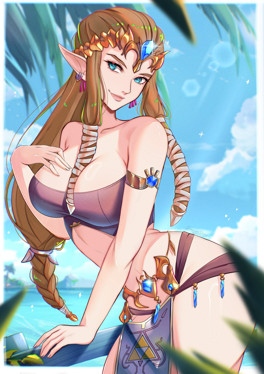 Zelda Beach Print