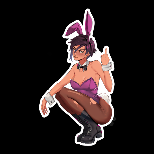 [L] Invisigal Bunny Sticker