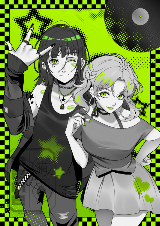 Green Yuri Print