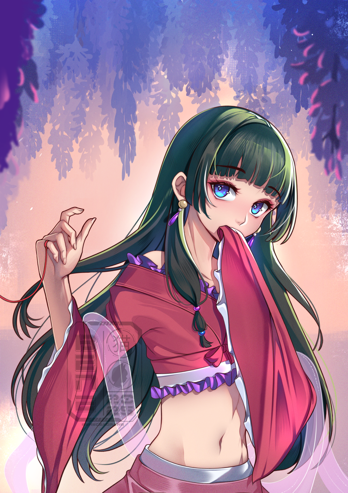 Maomao Red String Print