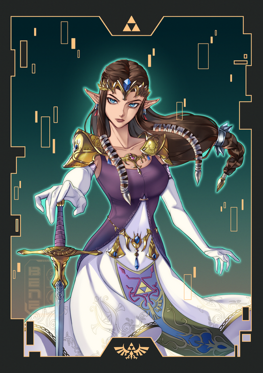Zelda Foil Print